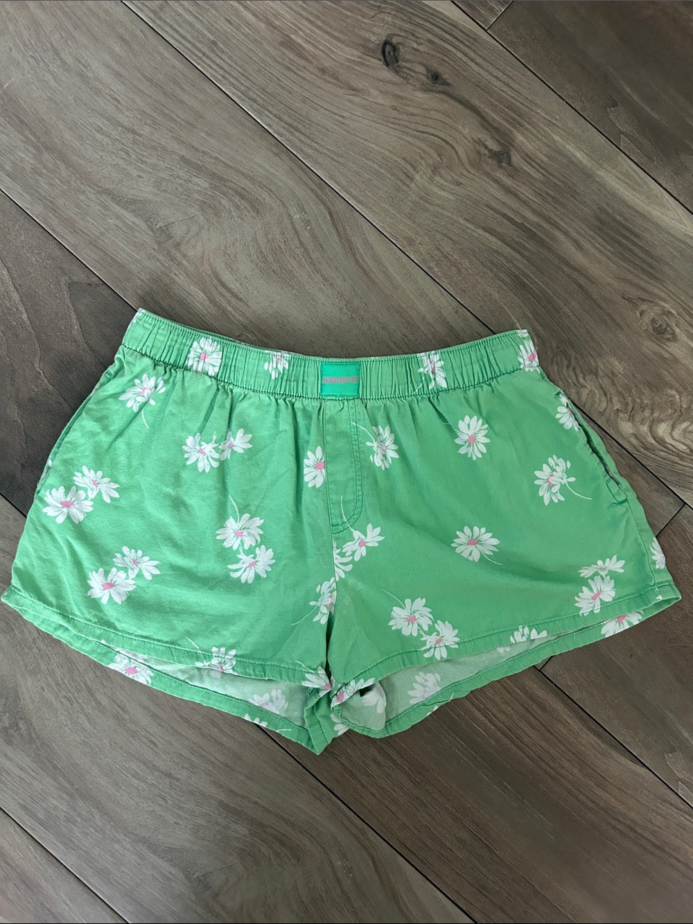 Green Floral pajama  Shorts